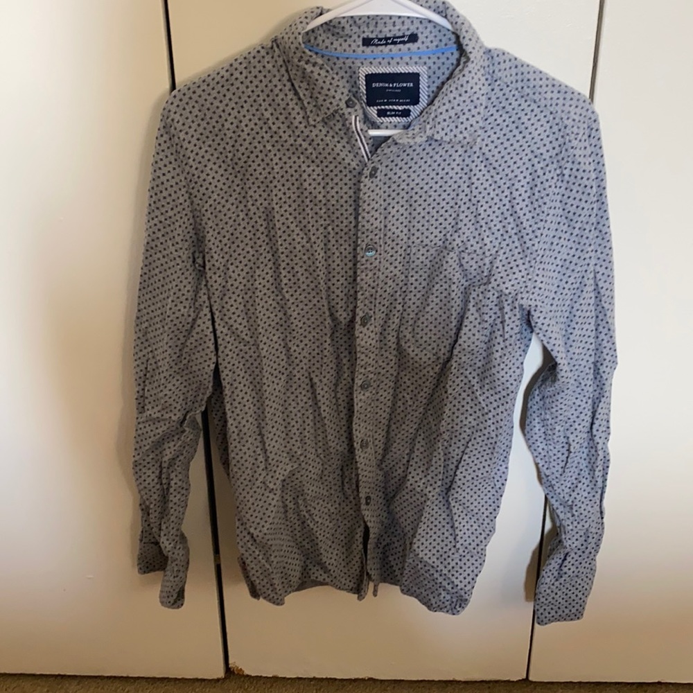 Denim & Flower Long sleeve button up
